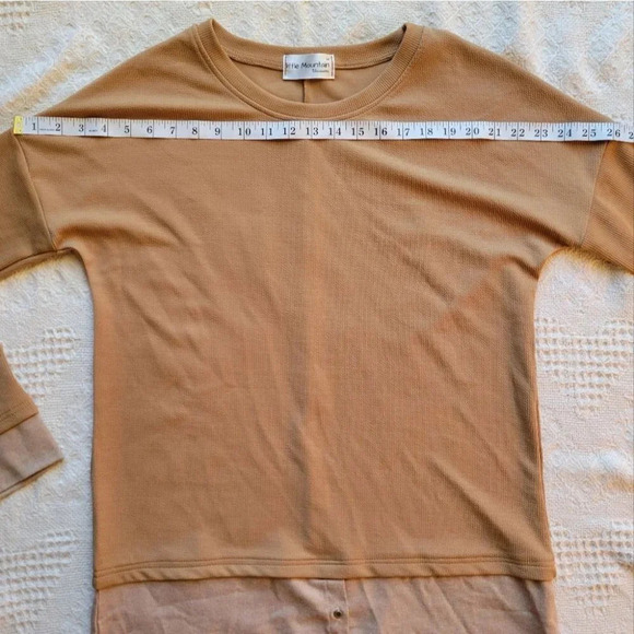 Oversized Knit  Combo Long Sleeve Sweater Dress - Picture 12 of 14